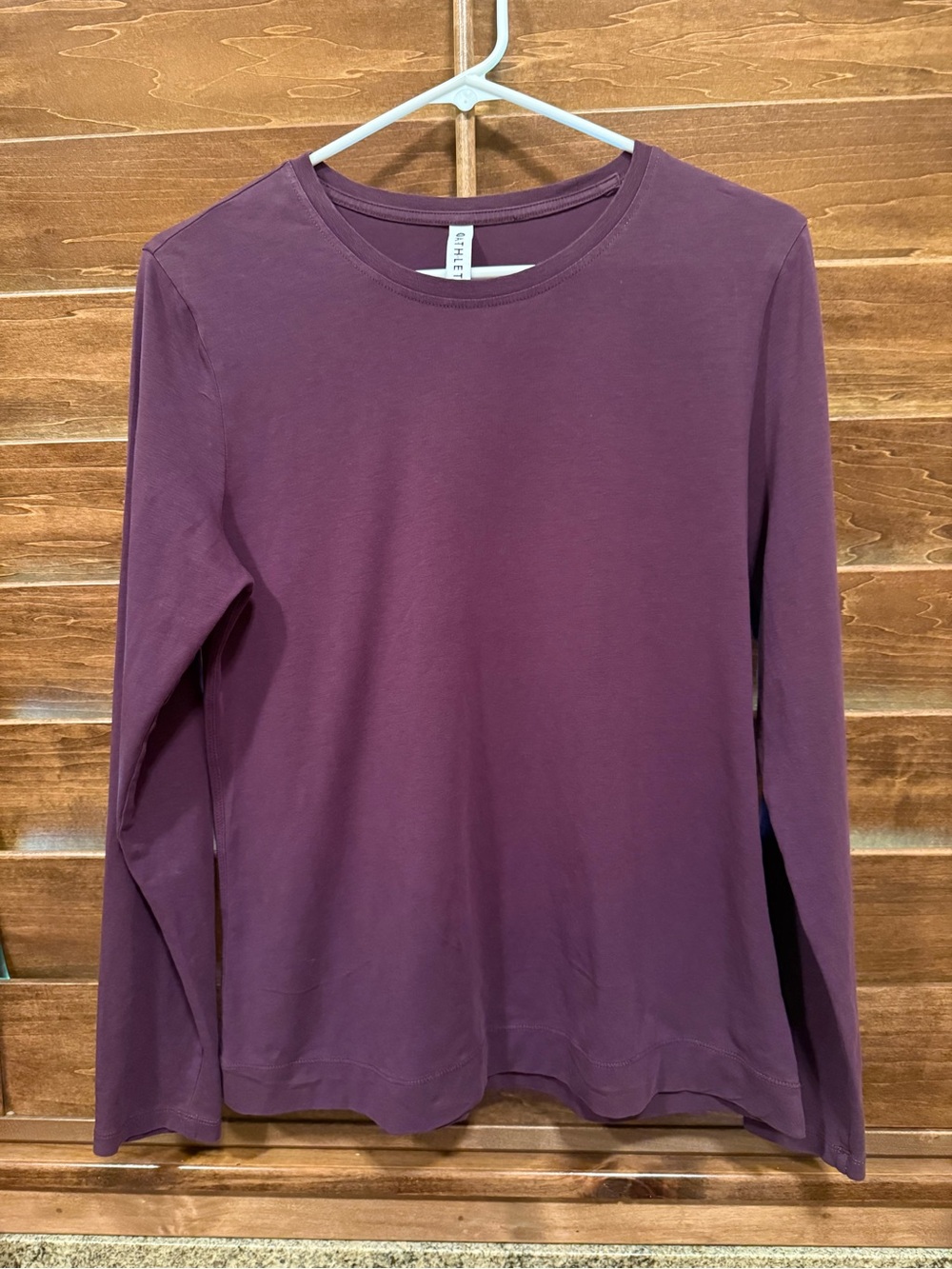Athleta Long-Sleeve Crewneck Top in Plum